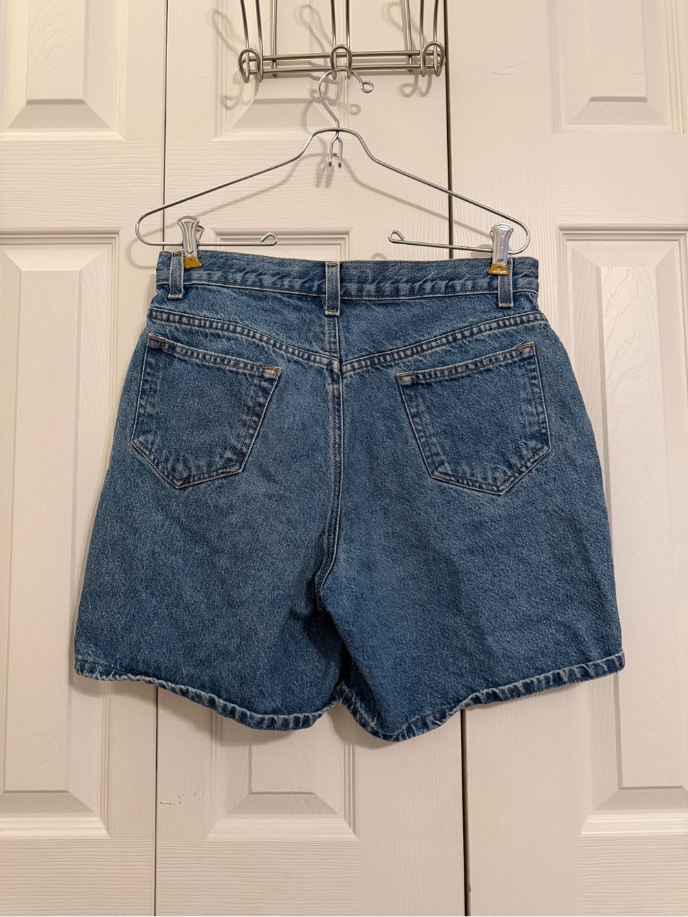 Liz Claiborne High Rise Denim Mom Shorts 100% Cotton 90s Medium Wash
